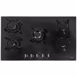 Plaque De Cuisson Focus F.40789BS - Nombre de feux : 5 Feux - Largeur : 86 cm - Thermocouple - Flamme stabilisée - Grilles en ...