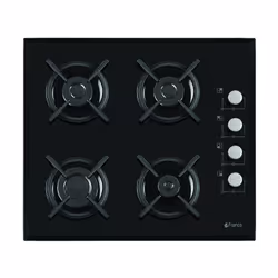 Plaque de cuisson Franco 4 feux 60 cm - Noir (60344bf)