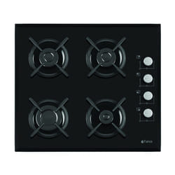 Plaque de cuisson Franco 4 feux 60 cm - Noir (60344bf)