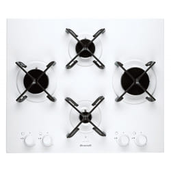 Plaque de cuisson Gaz Brandt 60 cm - Blanc (bpe6414w)