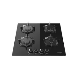 Plaque Gaz Encastrable Premium AP1641.BS04 4 feux Verre Noir