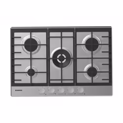 Plaque De Cuisson Hoover HHG75WK3X - Nombre de feux : 5 Feux - Largeur : 75 cm - Feux central triple couronne - Brûleur semi  ...