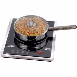 Plaque de cuisson  Induction, pose libre, 1 feux,  Touches sensitives, 2000W, Ecran LED , Minuterie , Vitro Noir résistant au ...