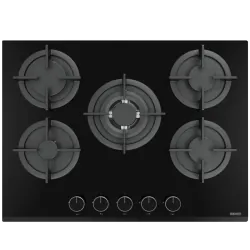 Plaque de cuisson INFINITY 5 Feux 70 Cm Vitro Noir H7010P30B