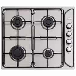 Plaque De Cuisson Joker  jpgxc 60bh- Nombre de feux : 4 Feux - Largeur : 60 cm - Grille et chapeaux de bruleurs en émaillé -  ...