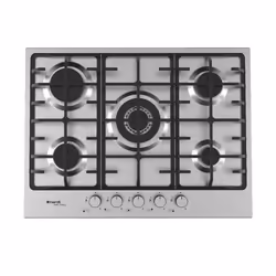 Réf : VG95AVX.T001 - 90 cm  - 5 foyers gaz - 1 foyer rapide triple couronne - Rendement élevé pour une faible consommation -  ...