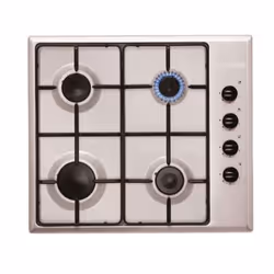 Plaque de Cuisson SEG - Type de Plaque: Gaz - Largeur: 60 cm - Nombre de Foyers: 4 foyers - Couleur: Inox -