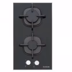 Plaque de cuisson SILVERLINE 2 feux noir, 30 cm, contrôle tactile avec minuterie, allumage intégré, 2 brûleurs rapides, sécur ...