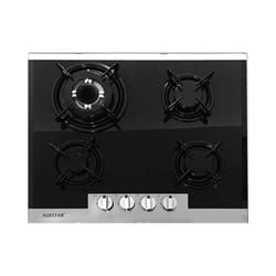 Plaque de Cuisson Vitree 4 Feux 400V Noir Fonte Auxstar