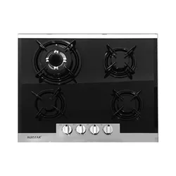 Plaque de Cuisson Vitree 4 Feux 400V Noir Fonte Auxstar