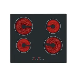 Plaque Électrique ELLETI 60CM 4 feux - Noir (VC-640)