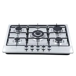 PLAQUE ENCASTRABLE FONTE ORIENT 70cm 5Feux - INOX