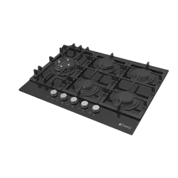 PLAQUE ENCASTRABLE FRANCO / 5 FEUX / 70 CM / NOIR
