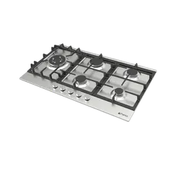 PLAQUE ENCASTRABLE FRANCO / 5FEUX / 90 CM /INOX