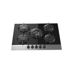 Plaque Inox Joker 5 Feux 75cm Noir Étanche JPHGBF-147550W