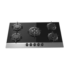Plaque Inox Joker 5 Feux 90cm Noir Étanche JPHGBF-149050W
