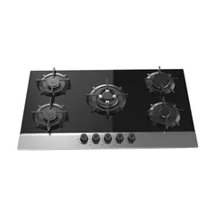 Plaque Inox Joker 5 Feux 90cm Noir Étanche JPHGBF-149050W