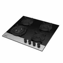 PLAQUE JOKER SANTA 4 FEUX / 60CM / NOIR ET INOX / JP-1460
