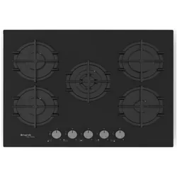 Plaques de Cuisson Encastrables 5 Feux 70cm Noir - Nardi LG756AVN.T001