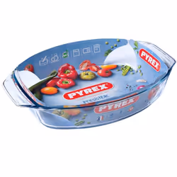 Plat Ovale PYREX Irresistible - Taille: 30 x 21 cm - Capacité: 2 L -Matériau: Verre - Supporte des températures extrêmes de - ...