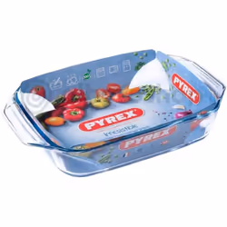 Plat Rectangulaire PYREX Irresistible - Taille: 29 x 25 cm -Matériau: Verre - Supporte des températures extrêmes de - 40°C à  ...
