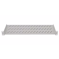 Plateau 19" 2U Profondeur 250 mm -2U, Acier 1,5 mm, fixation par vis frontale D=250mm, L=483mm- Charge statique maximale de 1 ...