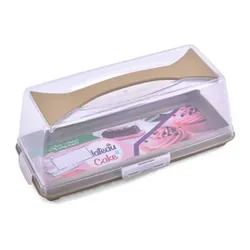 Plateau A Cake En Plastique Grège