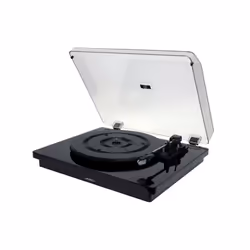 Platine Vinyle avec sortie USB - Cache anti-poussière en plexiglas transparent - Réponse en fréquence 100Hz-12KHz - Nombre de ...