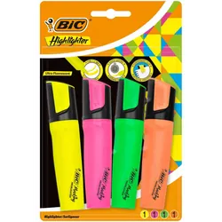 Pochette de 4 Surligneurs BIC Highlighter Flat - (461277)