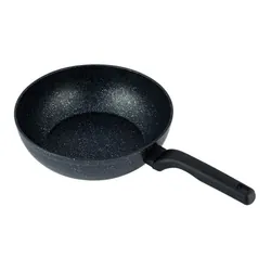Poêle Ornella WOK - KORKMAZ - 28 cm - Noir (A1119)