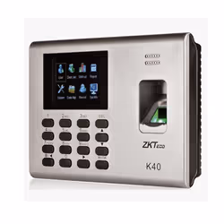 Pointeuse ZKTECO K40 Par Empreinte Digitale Avec Batterie intégrée - Blanc