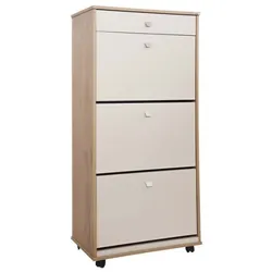 Porte chaussures GM STRATIFIÉ 3 portes + 1 tiroirs SOTUFAB (PC38DV/BG)