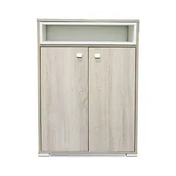 Porte Chaussures SOTUFAB 2Portes Avec Niche - Chêne Brut