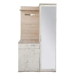Porte Chaussures SOTUFAB Celine - Chêne Brut & Blanc
