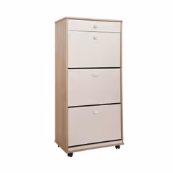 Porte Chaussures SOTUFAB GM STRATIFIE - 3 portes + 1 tiroir - Parfait pour l'arrangement de vos chaussures et permet de range ...