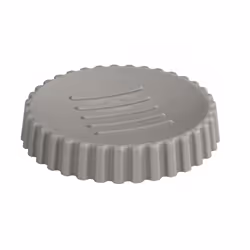 - Porte savon Minas Taupe - Plastique - Polyrésine - WENKO - Matière plastique, design rainuré moderne Porte-savon rond avec ...