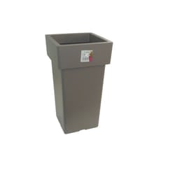 Pot Linéa Carré Haut Taupe 21x21x38 cm