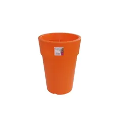 Pot Linéa haut 16xh22cm Orange