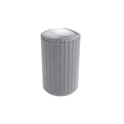 Poubelle Minas Gris 3 L - Plastique - Polyrésine - WENKO (22996100)