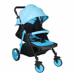 Poussette BABY JOY – Âge d’utilisation: 0 – 36 mois – Cadre: Acier – Tissu d’auvent: Lin – Taille de roue avant 6″ et Arrière ...