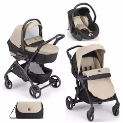 Poussette Bébé Cam Trio Fluido Easy Beige