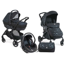 Poussette Bébé Cam Trio Fluido Easy Stelle Noir