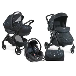 Poussette Bébé Cam Trio Fluido Easy Stelle Noir