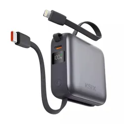 Power Bank Ksix BPB10PD22INTG 10000 mAh Charge Rapide - Gris