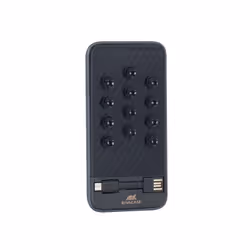 Power Bank RivaCase RivaPower VA2208 avec ventouse + Adaptateur Type C - Puissance 8000 mAh - Ventouse permet de coller la ba ...