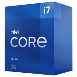 Processeur Intel Core i7-11700KF 11é Génération, 3.6 GHz Jusqu'à 5.0 Ghz, 16 Mo de mémoire cache - 8 Coeurs - 16 Threads - So ...