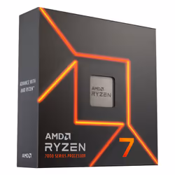 Processeur AMD Ryzen AMD Ryzen 7 7700X BOX - Plateforme Bureau - 8 Cœurs CPU - 16 threads - Fréquence de base 4.5GHz - Fréque ...
