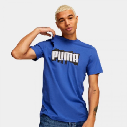 Puma T-Shirt Graphics Wording Roya - 674475-92