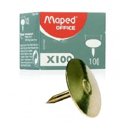 Punaise Cuivrée MAPED 10mm - 100 Piéces (31102)