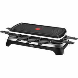 Raclette grill Plancha TEFAL - Revêtement antiadhésif - Indicateur ThermoSpot - Semelle en acier inoxydable - Bouton marche / ...